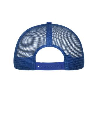 Unisexe Casquette filet 6 panneaux Blanc/royal 10253