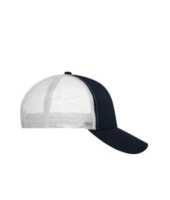 Unisexe Casquette filet 6 panneaux Marine/marine/blanc 10253