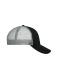 Unisexe Casquette filet 6 panneaux Noir/noir/gris-foncé 10253