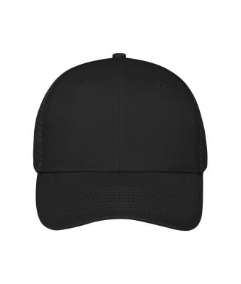 Unisexe Casquette filet 6 panneaux Noir/noir 10253