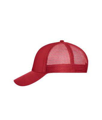 Unisexe Casquette filet 6 panneaux Rouge/rouge 10253