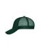 Unisexe Casquette filet 6 panneaux Vert-foncé/vert-foncé 10253