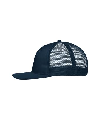 Unisex 6 Panel Flat Peak Cap Navy/navy 10254