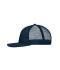 Unisex 6 Panel Flat Peak Cap Navy/navy 10254