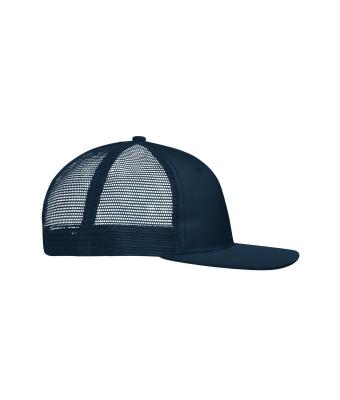 Unisex 6 Panel Flat Peak Cap Navy/navy 10254