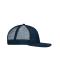 Unisex 6 Panel Flat Peak Cap Navy/navy 10254