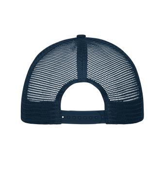 Unisex 6 Panel Flat Peak Cap Navy/navy 10254
