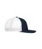 Unisex 6 Panel Flat Peak Cap Navy/navy/white 10254