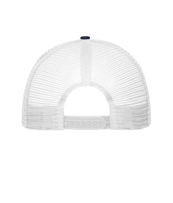 Unisex 6 Panel Flat Peak Cap Navy/navy/white 10254