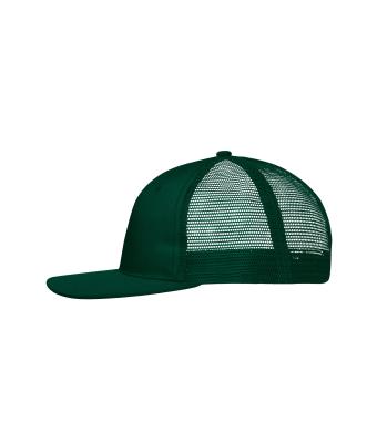 Unisex 6 Panel Flat Peak Cap Donkergroen/donkergroen 10254