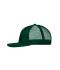 Unisex 6 Panel Flat Peak Cap Donkergroen/donkergroen 10254