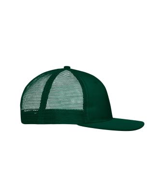 Unisex 6 Panel Flat Peak Cap Donkergroen/donkergroen 10254