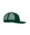 Unisex 6 Panel Flat Peak Cap Donkergroen/donkergroen 10254