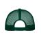 Unisex 6 Panel Flat Peak Cap Donkergroen/donkergroen 10254