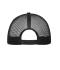 Unisex 6 Panel Flat Peak Cap White/black 10254