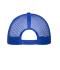 Unisex 6 Panel Flat Peak Cap White/royal 10254