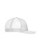 Unisex 6 Panel Flat Peak Cap White/white 10254