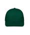 Unisex 6 Panel Flat Peak Cap Donkergroen/donkergroen 10254
