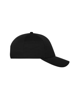 Unisex 6 Panel Sports Cap Zwart 10233