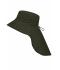 Unisex Function Hat with Neck Guard Olijf 10453