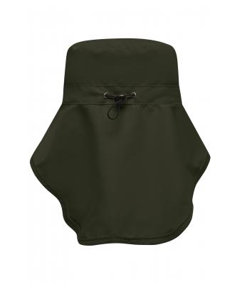 Unisex Function Hat with Neck Guard Olijf 10453