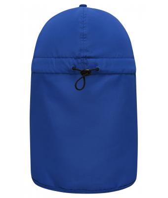 Unisex 6 Panel Cap with Neck Guard Royal 10454