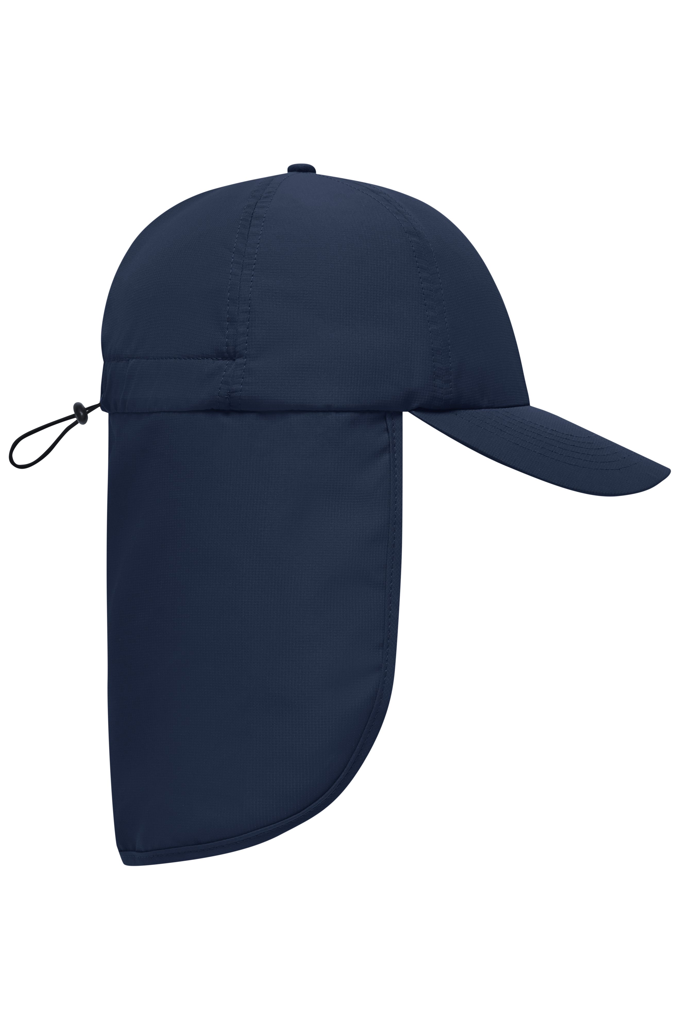 Unisex 6 Panel Cap with Neck Guard Navy-Daiber