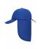 Unisex 6 Panel Cap with Neck Guard Royal 10454