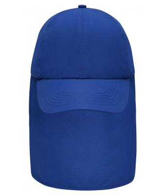 Unisex 6 Panel Cap with Neck Guard Royal 10454