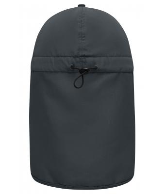 Unisex 6 Panel Cap with Neck Guard Carbon 10454