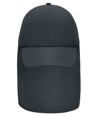 Unisex 6 Panel Cap with Neck Guard Carbon 10454