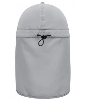 Unisex 6 Panel Cap with Neck Guard Grijs 10454
