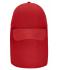 Unisex 6 Panel Cap with Neck Guard Red 10454