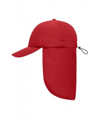 Unisex 6 Panel Cap with Neck Guard Rood 10454