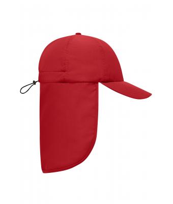 Unisex 6 Panel Cap with Neck Guard Rood 10454