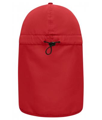 Unisex 6 Panel Cap with Neck Guard Rood 10454