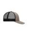 Unisex 6 Panel Mesh Cap Melange Brown-melange/black 10455