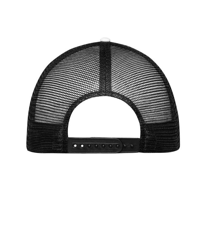 Unisex 6 Panel Mesh Cap Melange White/grey-melange/black 10455