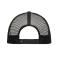 Unisex 6 Panel Mesh Cap Melange Grijs-melange/zwart 10455