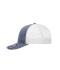 Unisex 6 Panel Mesh Cap Mélange Navy-melange/white 10455