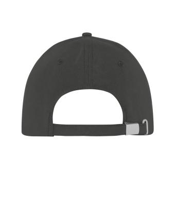 Unisex 5 Panel Sports Cap Donkergrijs/zwart 11190