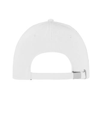 Unisex 5 Panel Sports Cap Wit/zwart 11190