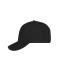 Unisex 5 Panel Sports Cap Zwart/zwart 11190