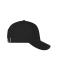 Unisex 5 Panel Sports Cap Zwart/zwart 11190