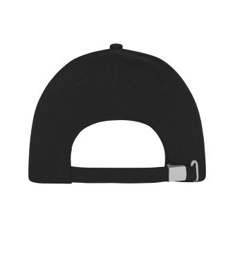Unisex 5 Panel Sports Cap Zwart/zwart 11190