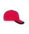 Unisex 5 Panel Sports Cap Rood/zwart 11190