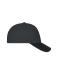 Unisex 6 Panel Mesh Cap Donkergrijs/zwart 11191
