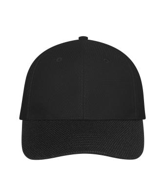 Unisex 6 Panel Mesh Cap Black/black 11191