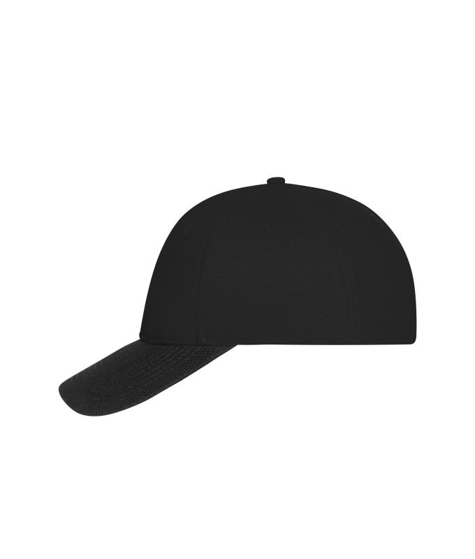 Unisexe Casquette filet à 6 panneaux Noir/noir 11191
