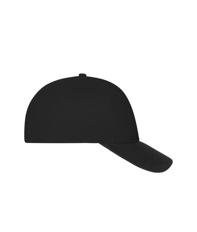 Unisexe Casquette filet à 6 panneaux Noir/noir 11191